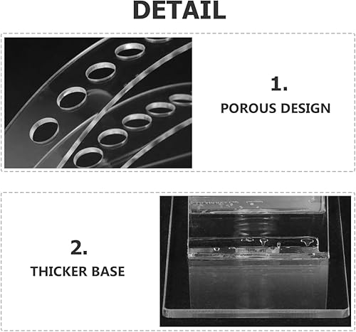 Miniatura 9 de Ciieeo Soporte para bolígrafo de maquillaje de arco transparente, soporte de exhibición de bandeja acrílica para arte de uñas y uso doméstico,