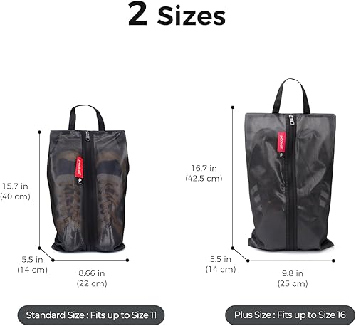 Miniatura 7 de pack all Bolsa de zapatos de tamaño grande para viajes, bolsa de zapatos resistente al agua para gimnasio, bolsa de tacos de fútbol resistente al