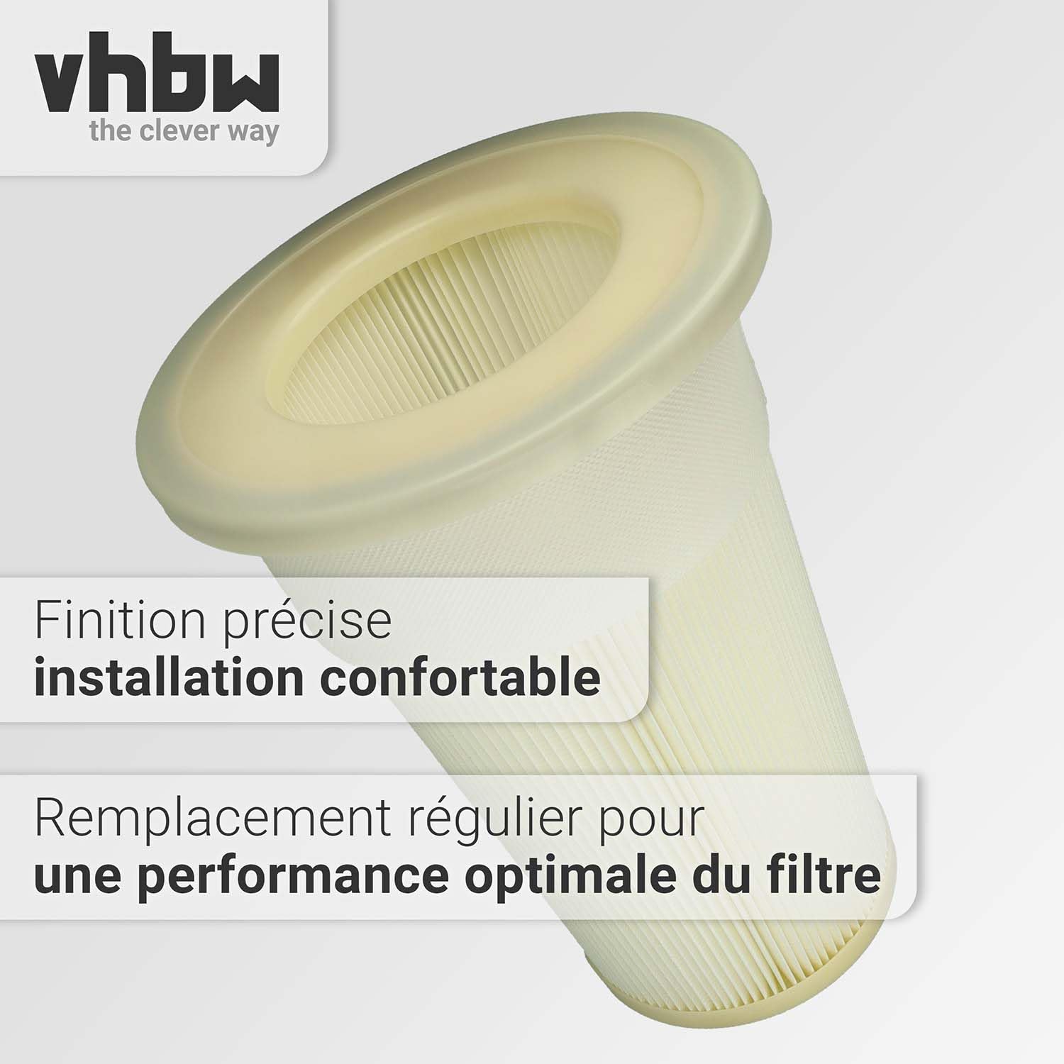 vhbw filtre plissé remplacement pour Dustcontrol 42028 pour aspirateur