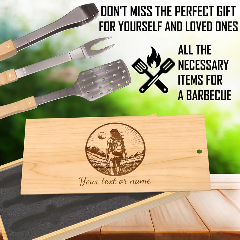 Set de Parrilla Personalizado con 3 Piezas Acero Inoxidable miniatura 6