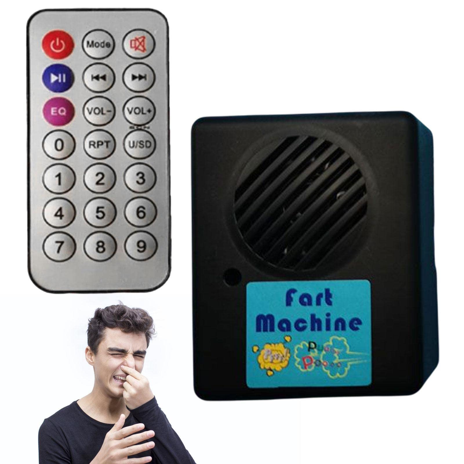 Square Fart Sound Maker - Funny Tricky Electronic Remote Control Fart Box | Wireless Controlled Toys Practical Joke Toys Prank Game Prop For, Performance Small