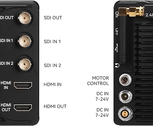 Miniatura 5 de Portkeys BM7 II DS Monitor de cámara 7 "2200nit Pantalla dividida Monitor de campo de aluminio Shell 3G SDI entradasalida congelación marco táctil
