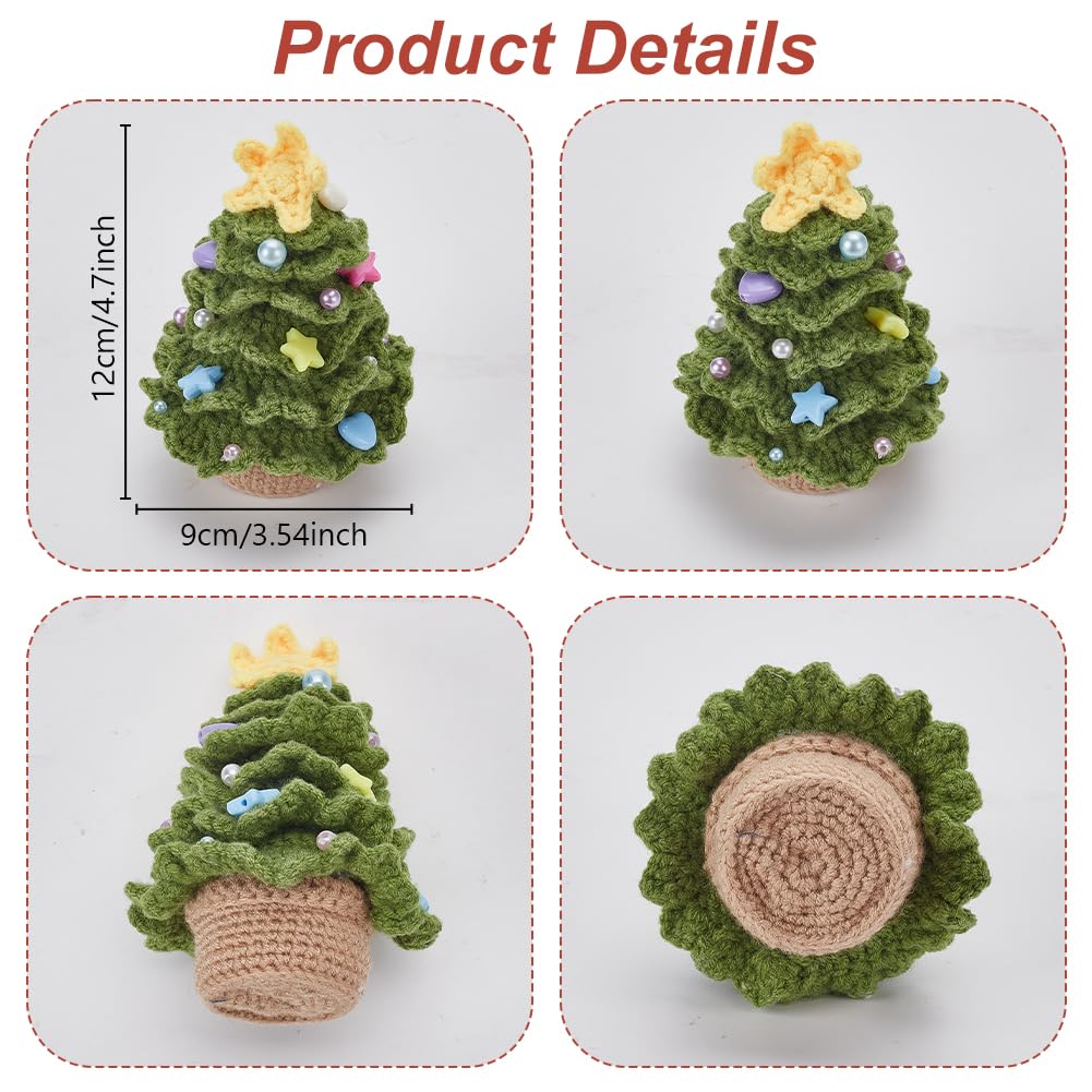Weihnachtsbaum Häkelset Für Anfänger – Komplett-Set Mit Anleitung, Garn & Deko, Perfekt Als Geschenk