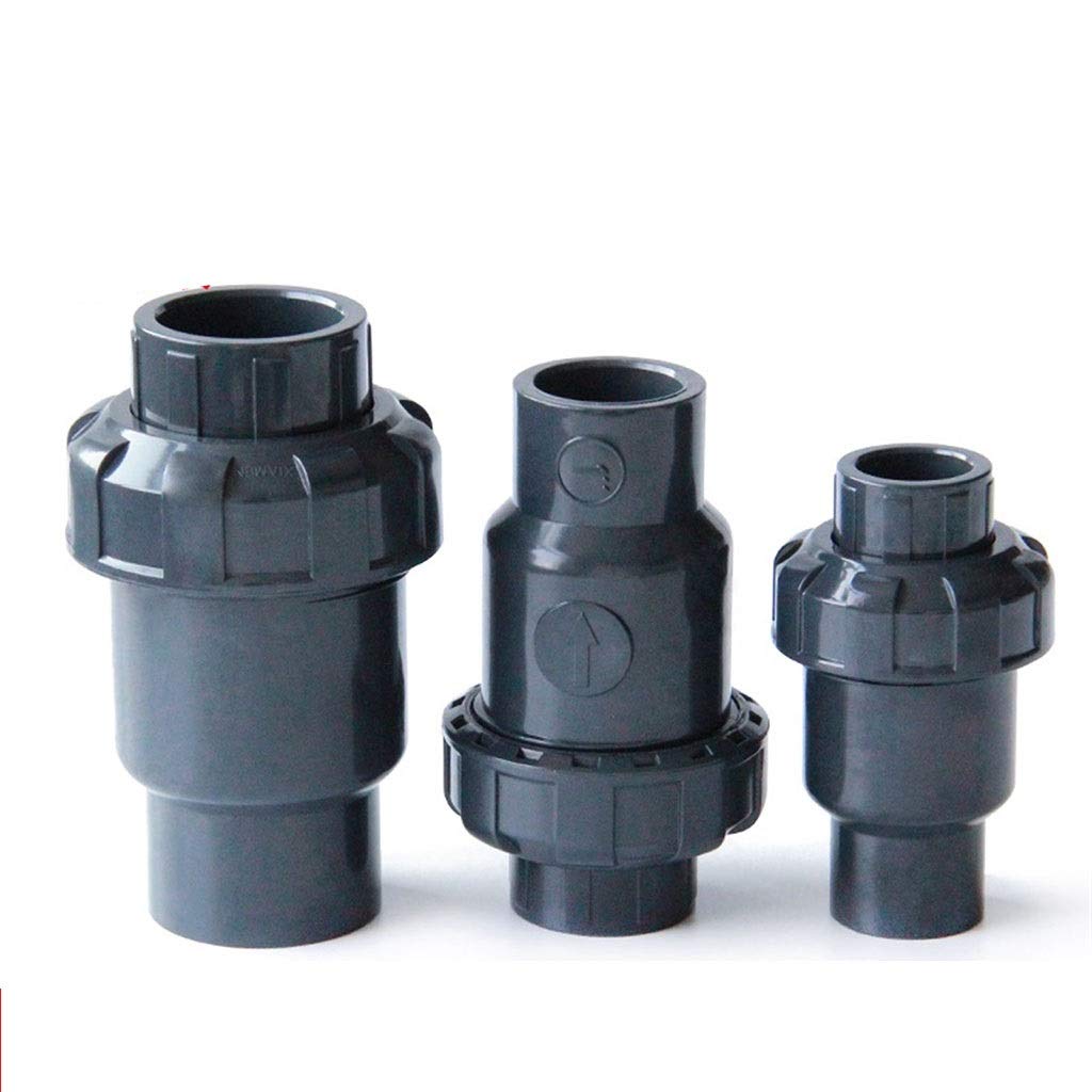 1 Valvola di Ritegno in PVC, 20 Mm, 25, 32, 40, 50, 63 Mm, Valvola di Ritegno A Battente in UPVC, Connettore for Tubo dell'Acqua for Parti del Sistema Idraulico(63mm)