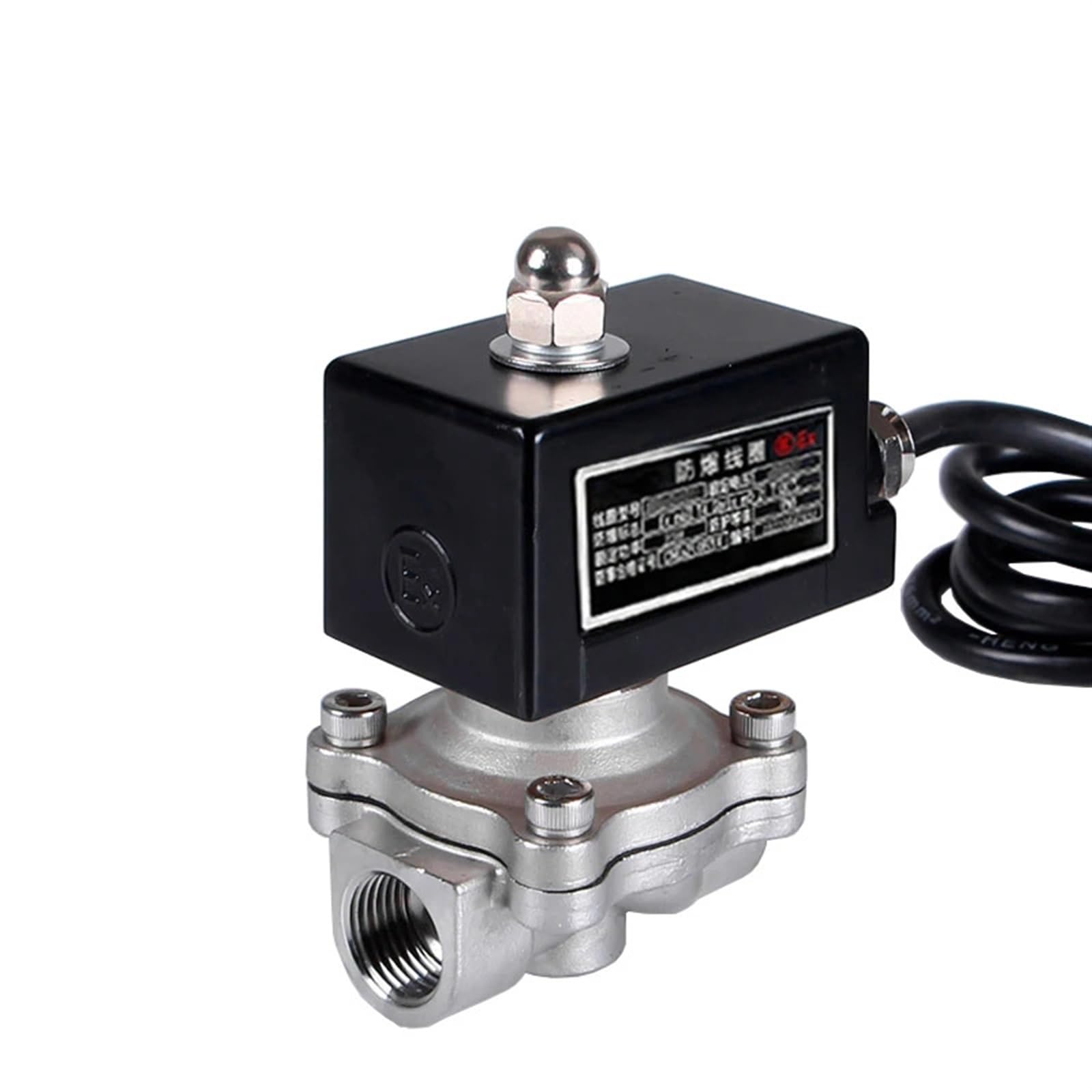 Zawory elektromagnetyczne ze stali nierdzewnej DN15 304 Normalnie zamknięte 1/2 "do gazu (230VAC)