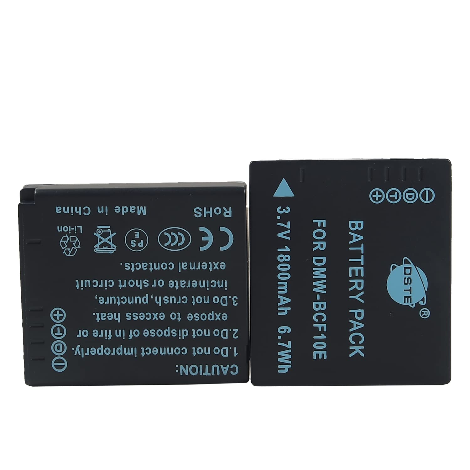 TECHTEK Batteria 940mAh Li-ion Compatibile Panasonic Lumix DMW-BCF10 - Per DMC-FS4, FS8, F2, F3, FH, FP