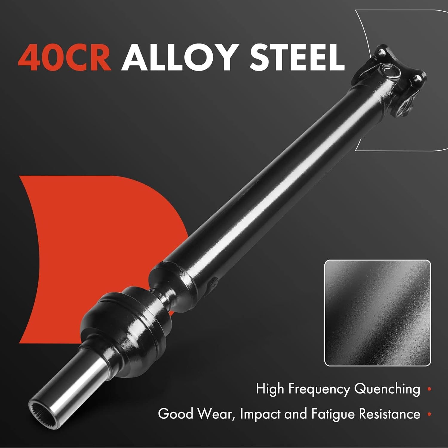 A-Premium Front Complete Drive Shaft Prop Shaft Driveshaft Assembly Compatible with Dodge Ram 1500 2002 2003 2004 4.7L 5.7L, Manual Transmission 4WD, Replace# 52105993AB, 52105993AA