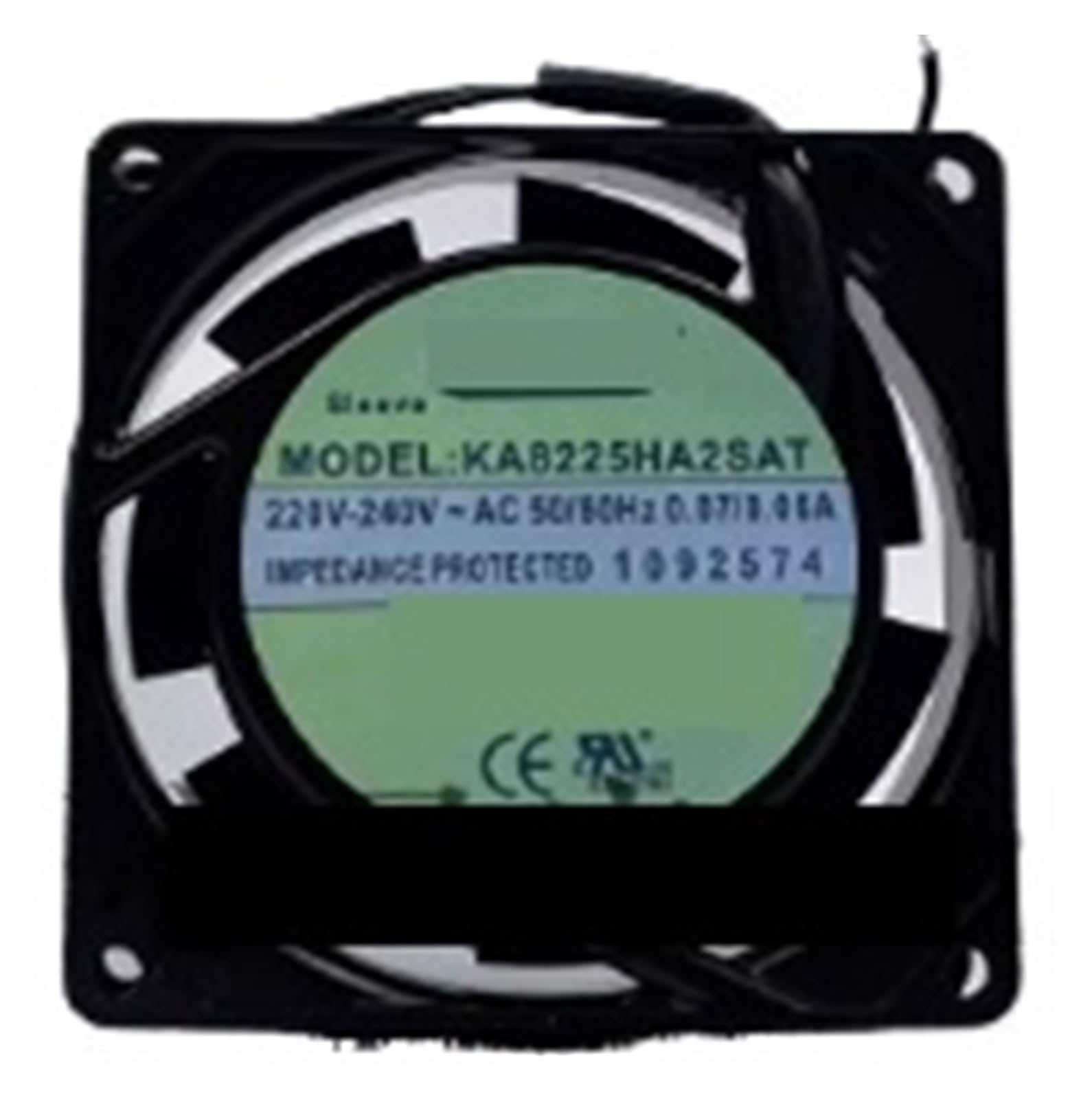 ZBWZXBDJ Fan KA8225HA2SAT AC 220-240V 0.07/0.06A 8025 8CM 2 WIRE