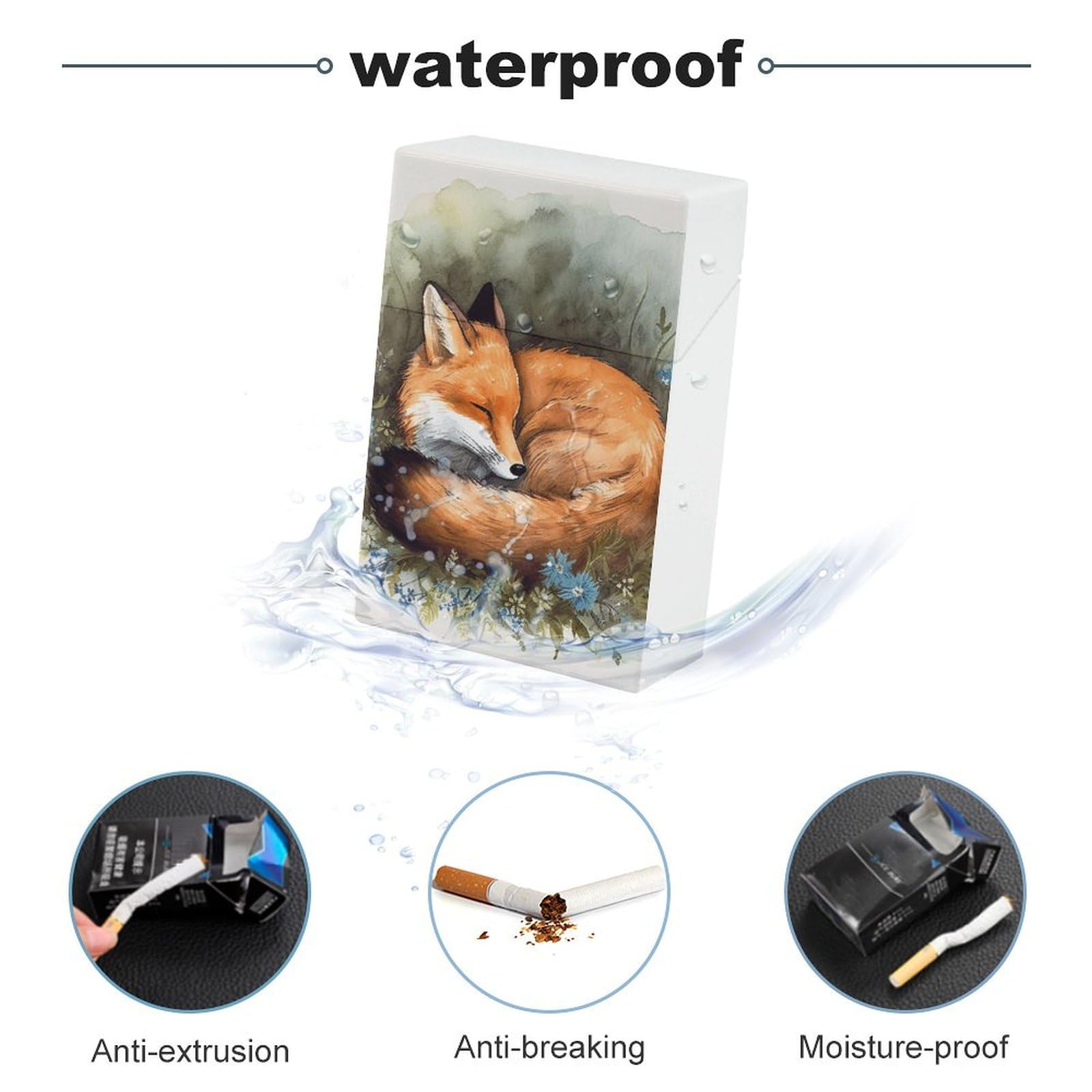 cigarette fox Amazon.com: Cigarette Case King Size Cigarette Case A Sleeping Fox Vintage  Cigarettes Holder Waterproof Hard Shell Cigarettes Box Durable Storage Box  for Women Men : Health & Household
