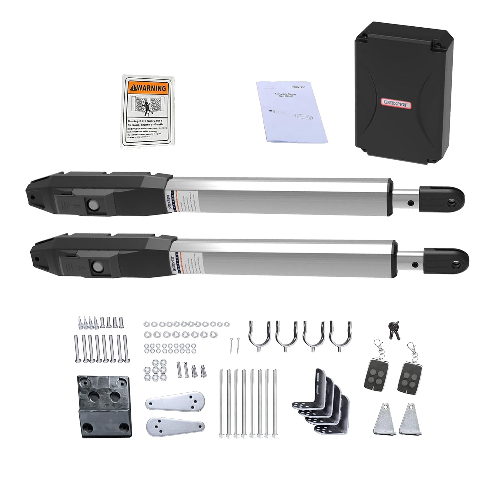 Green Gate 4点セット Amazon.com: GATEXPERT SW440DC Dual Arms Swing Gate Opener Kit