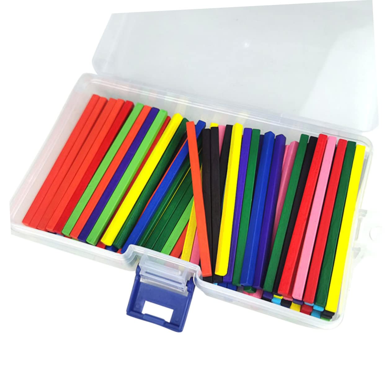 STOBOK Bâtonnets de Mathématiques Colorés pour Garçon et Filles 7,5 Cm Jouets Arithmétiques Maternelle, Jeux D’Addition et Comptage Éducatifs Boîte de Rangement et Tableau de Chiffres