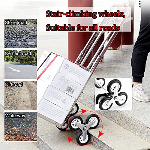 Carretilla plegable de acero inoxidable 100kg capacidad miniatura 5