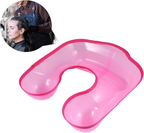 Miniatura 7 de Coloración de cabello Cuello de descanso salón Bandeja de cuello para cabello permanente Contenedor de teñido de agua Bandeja de cuello de plástico