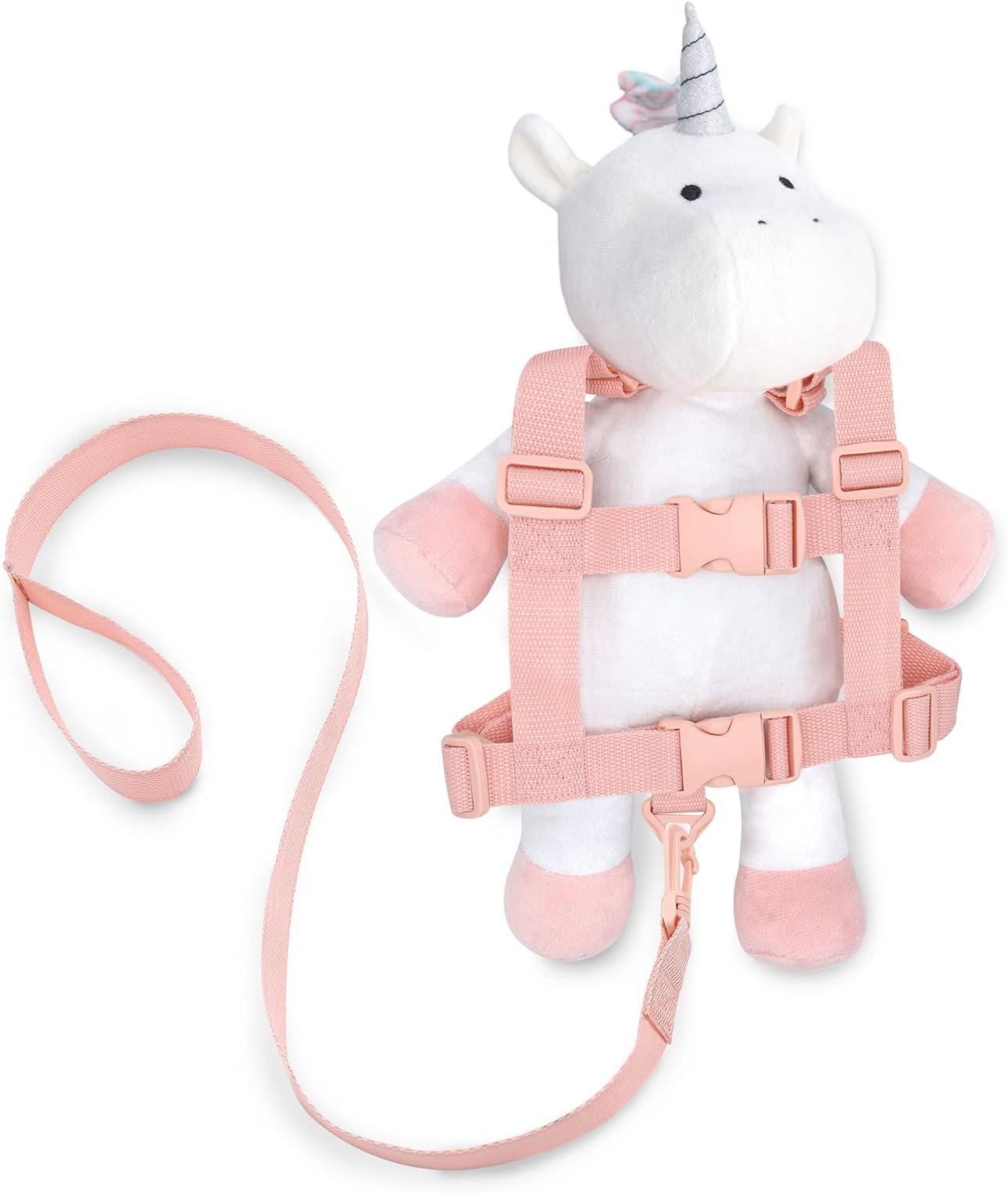 Travel Bug Toddler Unicorn 2-in-1 Safety Harness, White/Pink/Rainbow