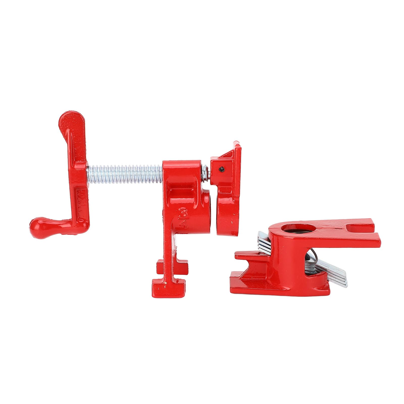 Generic Juego de 4 Abrazaderas de Tubo Versátiles Resistentes para Proyectos de Artesanía en Madera Hierro Maleable Ajustable de 3/4 Pulgadas
