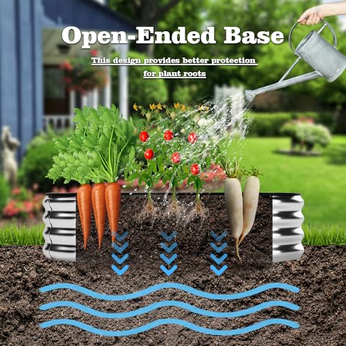 33% Off Raised Garden Bed, 4x2x1ft Galvanized Metal Planter Box