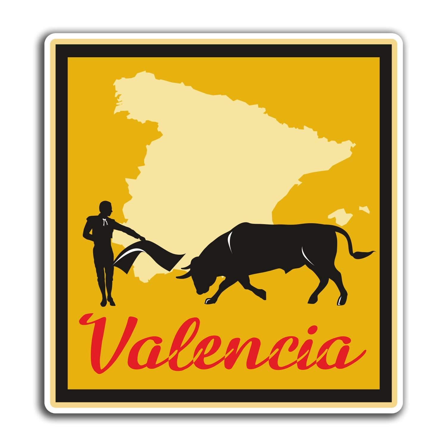 2 x 10cm Valencia Spain Vinyl Stickers - Travel Sticker Laptop Luggage #23759 (10cm Tall)