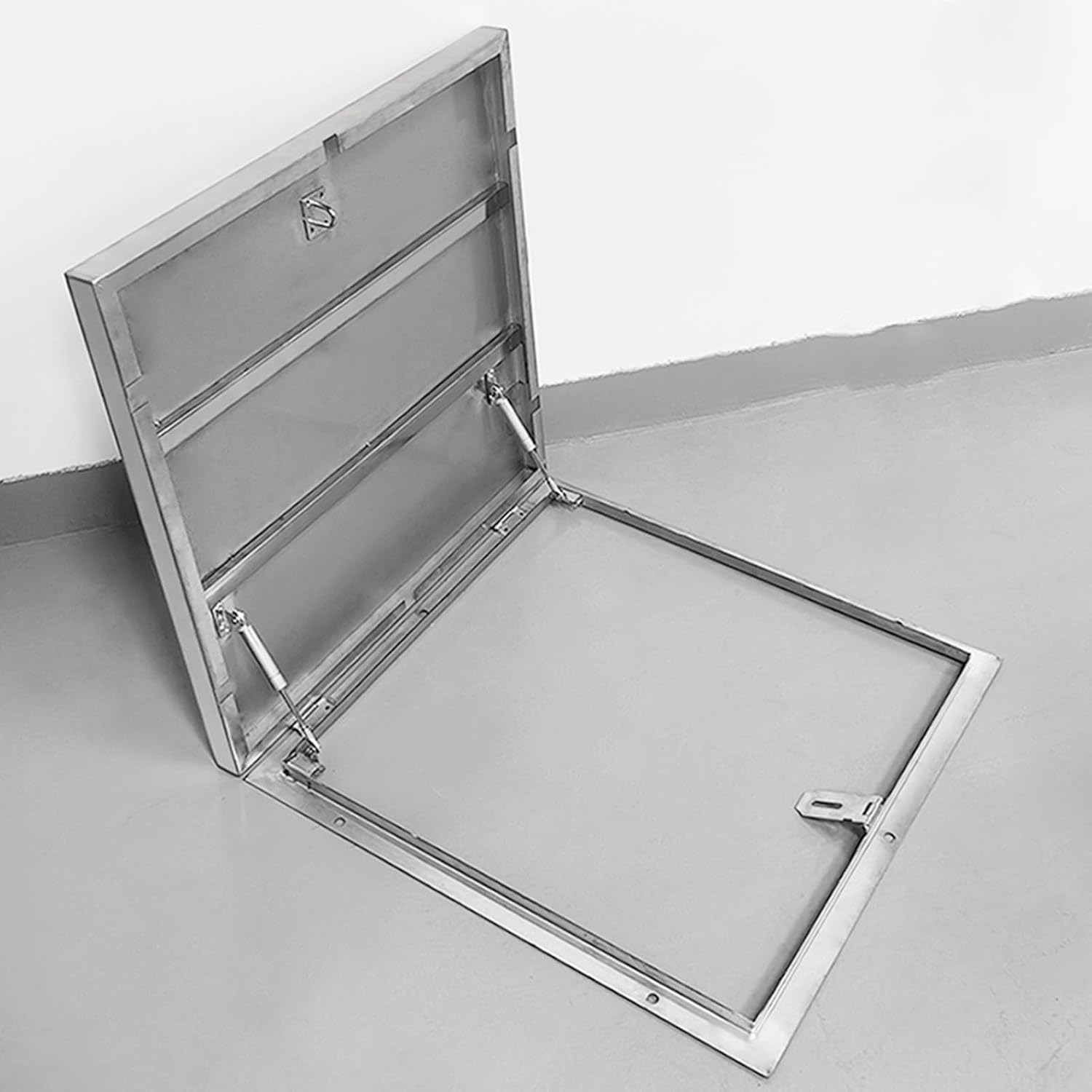 Metal Roof Access Hatch, Building Roof Access Hatch, Metal Emergency Access Security Door for Home Industries, for Residential Buildings, Commercial Buildings, Industrial Plants(85*85cm/33.4*33.4in)