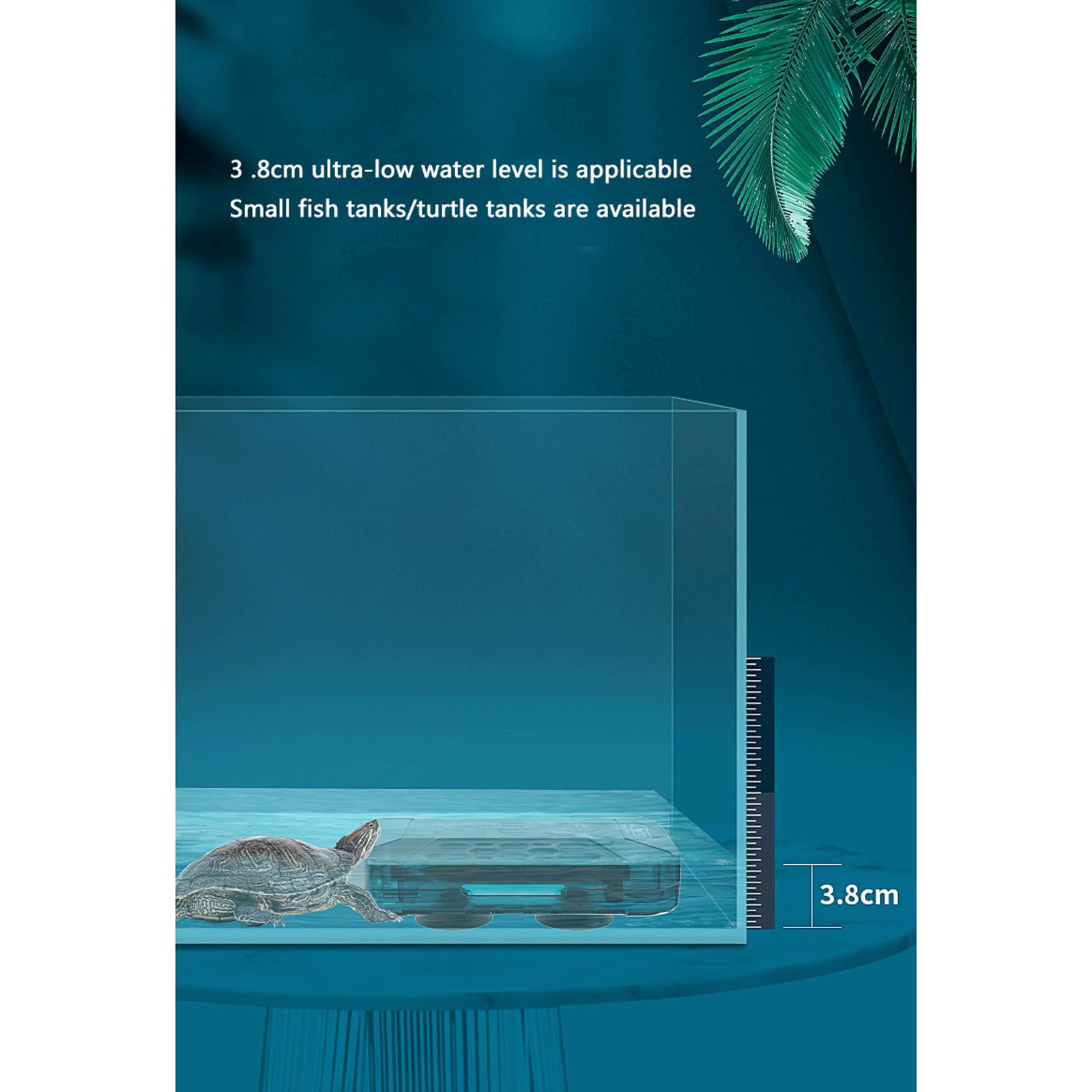 Asta riscaldante per Tartarughe Riscaldatore per Acquario Termostato Automatico Intelligente antideflagrante Basso Livello dell'Acqua Controllo remoto della Temperatura,100W (150W)