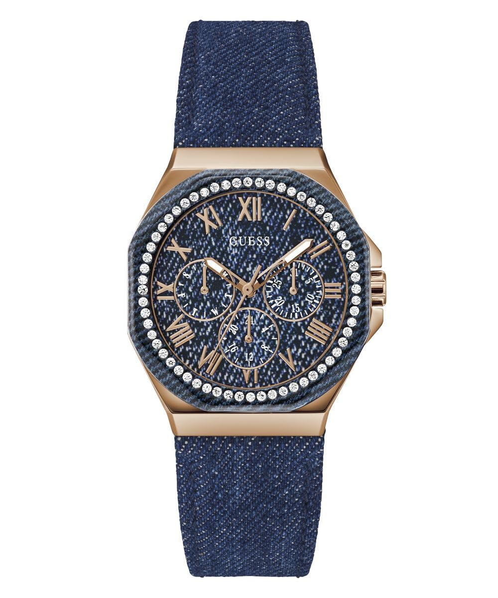 guess Silicone Womens Analog Blue Dial Women's Watch-Gw0753L5, Band Color-Blue-picture-10
