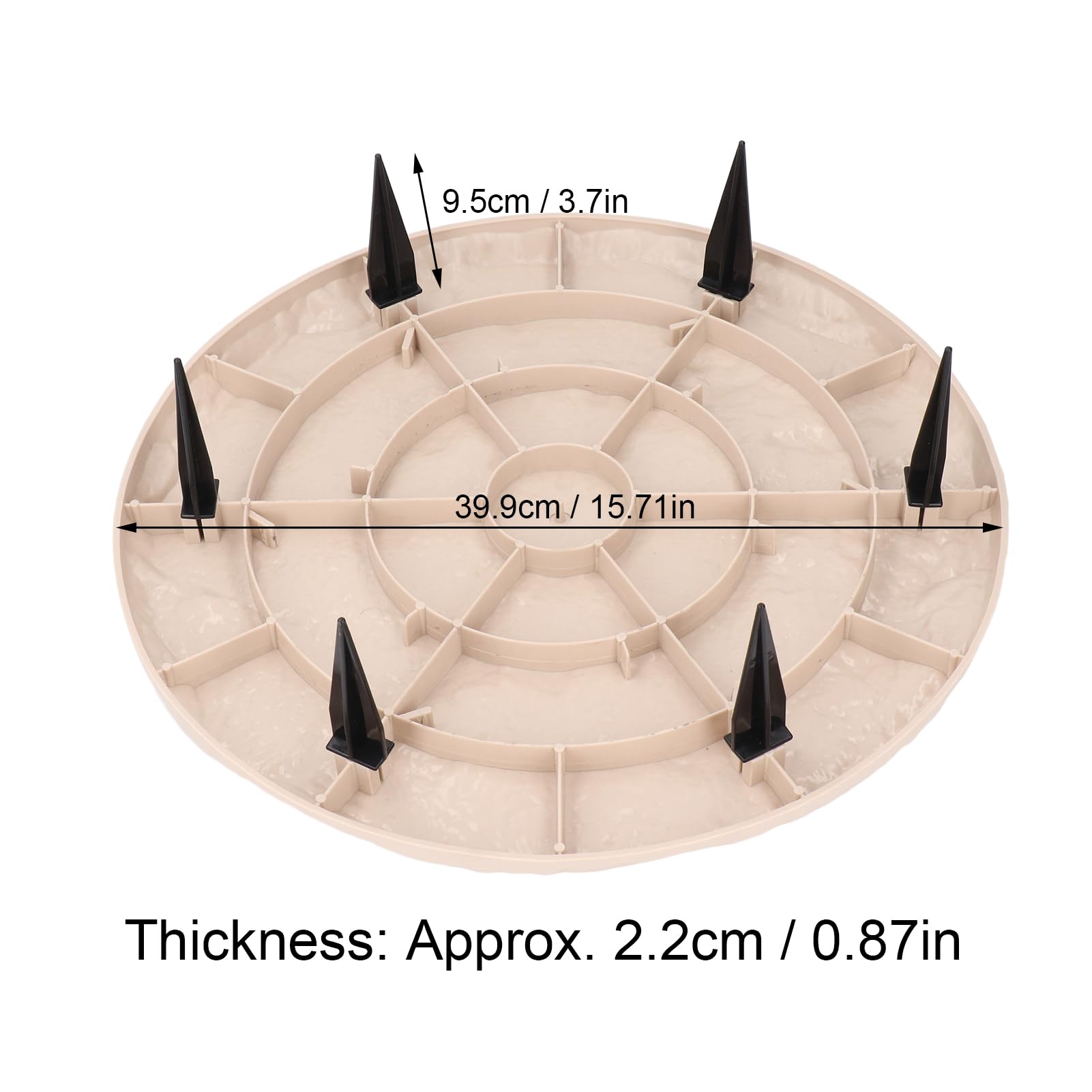 Tnfeeon Pietre Miliari per Esterni Pietre Miliari in Resina per Gradini da Giardino Pietre Miliari Decorative con Picchetti da Terra per Vialetti da Giardino (-3111240179111)