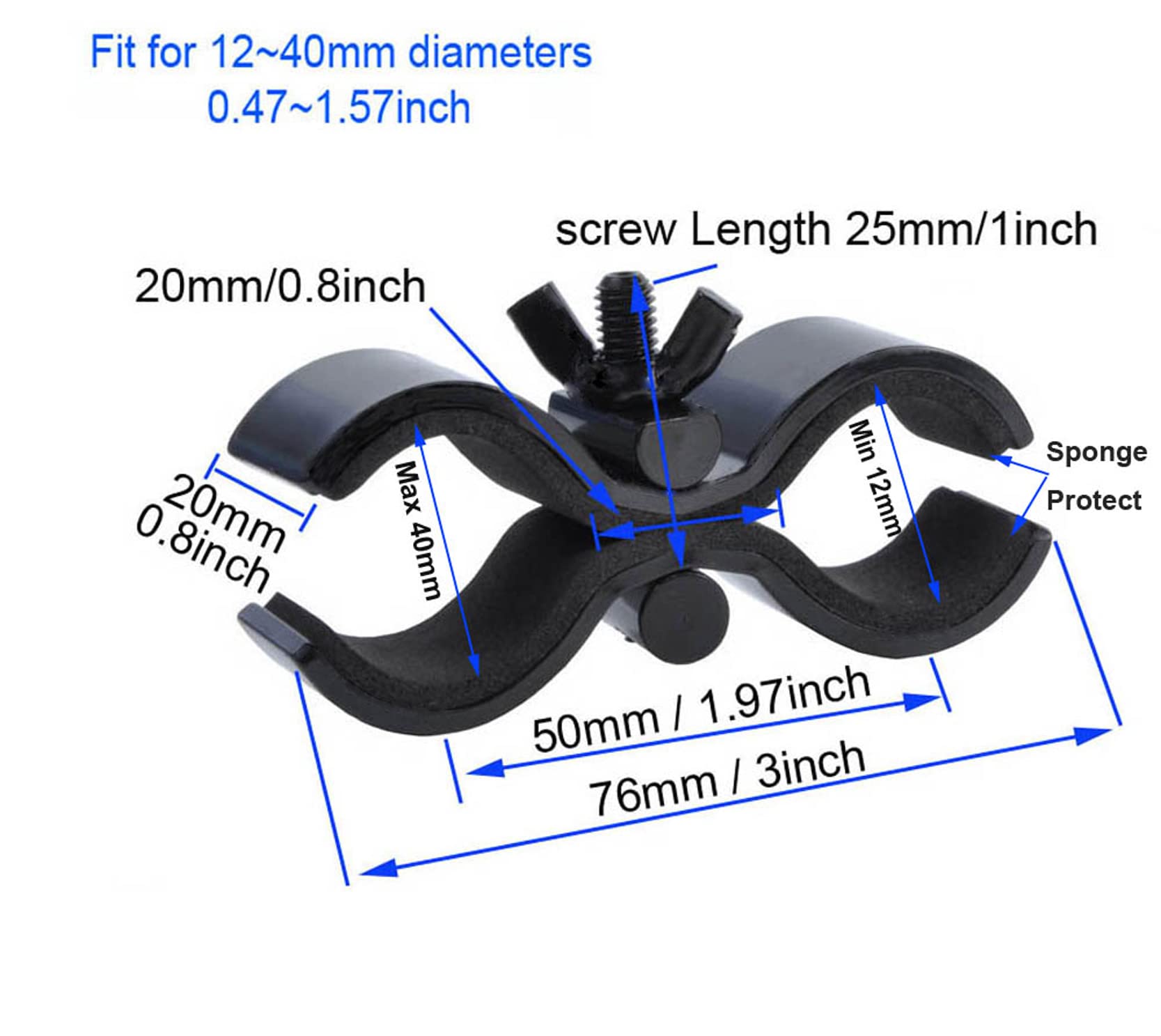Morsetto Universale Ablebro - Supporto Per Fucile, Torcia, Canna Da Caccia | Clip Di Montaggio Per Accessori Da Tiro - Foto 6