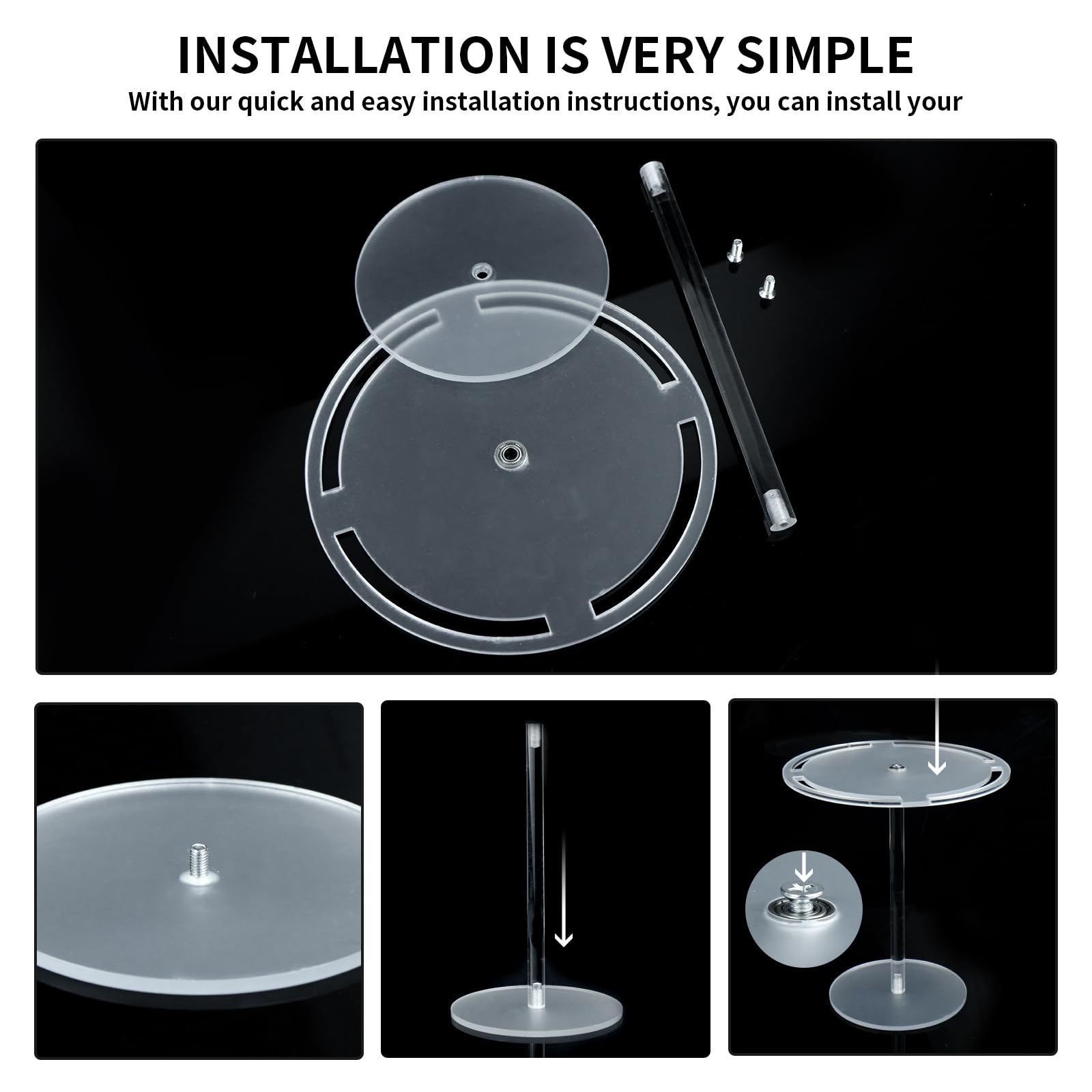 Porta Occhiali Girevole In Acrilico - Organizer Per 12 Occhiali Da Tavolo - Foto 7