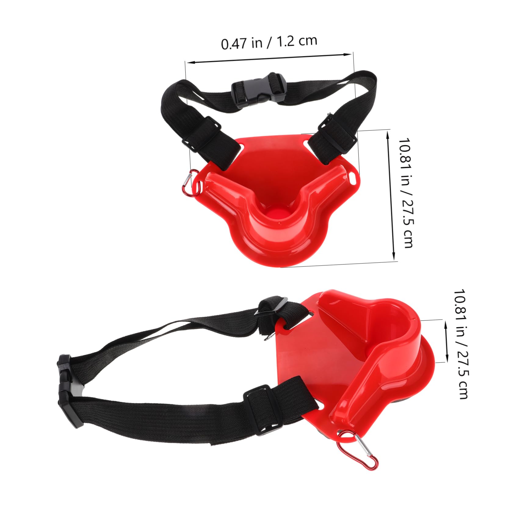 Mikikit Adjustable Fishing Rod Holder Waist Belt Portable Support for Outdoor Fishing Compact Design for Comfort and Efficiency