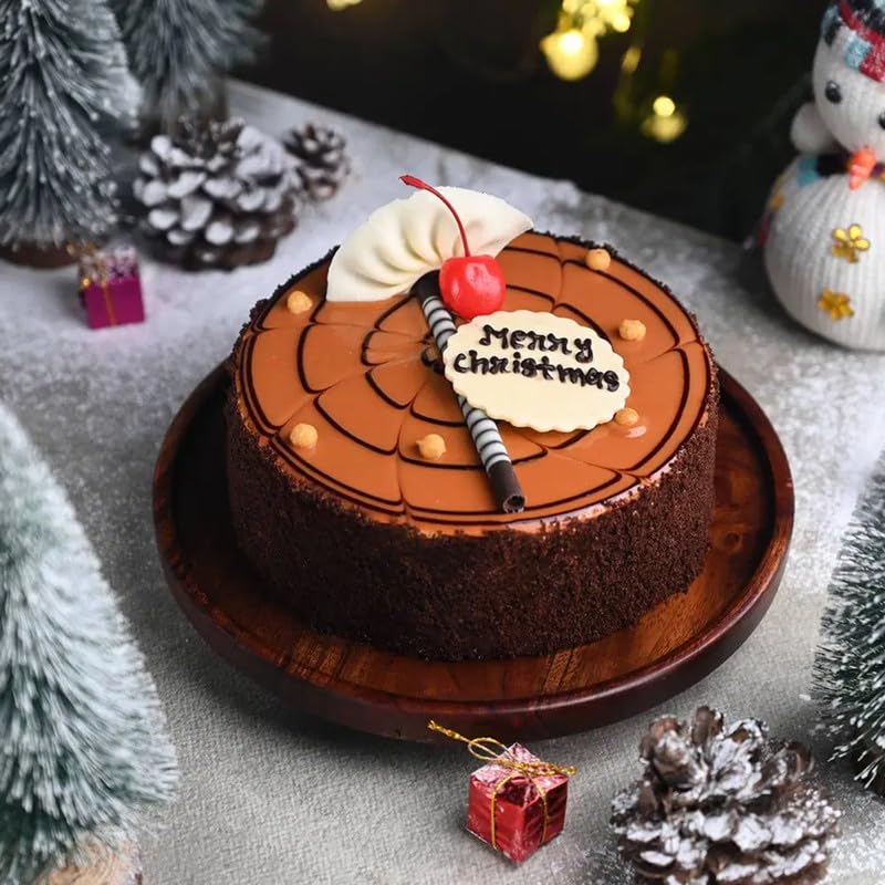 Bakingo Christmas Special Fresh Delicious Butterscotch Cake | Premium Christmas Cake for Celebrating Christmas | Christmas Gift For Friends, Family, Neighbour, Colleagues (Same Day Delivery) (0.5Kg)-image-39