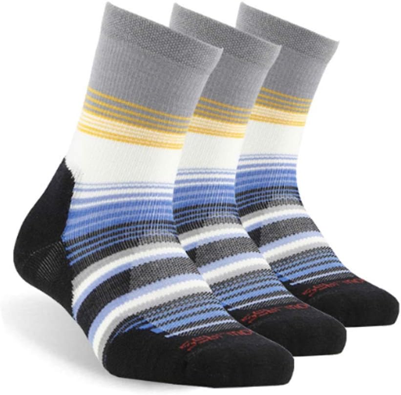3 Pairs of Thick Hiking Socks, Men's, Women's, Crew, Outdoor Warm and Comfortable(D)
