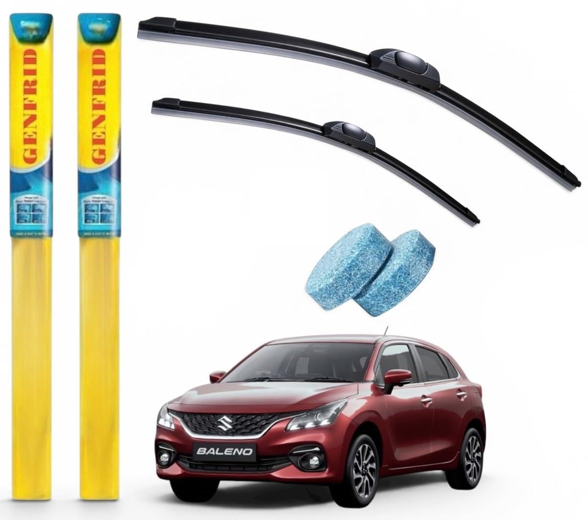 Car Windshield Wiper Blades Suitable With Maruti Baleno 2022-26 - Set of 2Pc (D-21, P-18)-picture-12