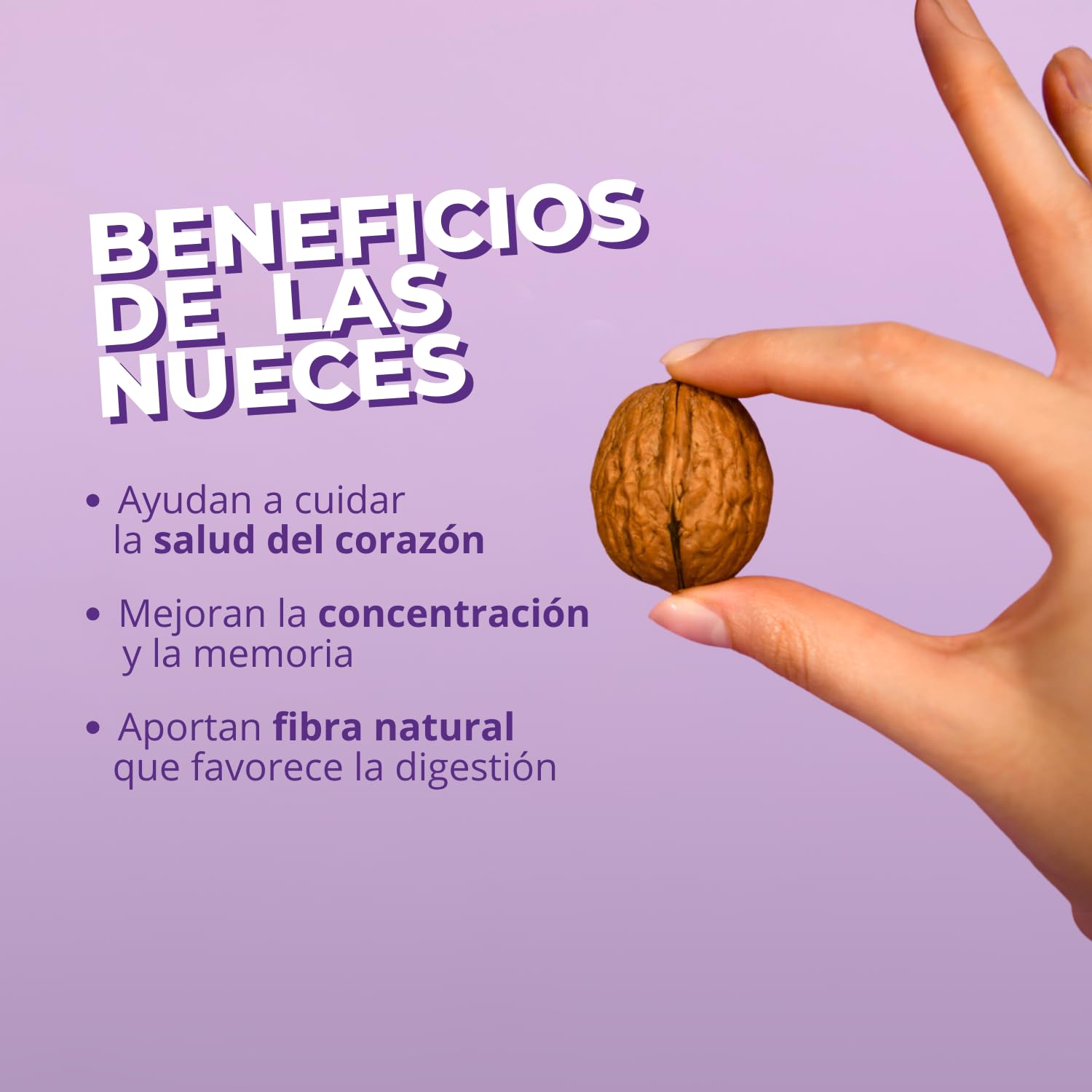 nut&me Nueces con Cáscara 500g | Alto contenido en Omega 3 | Ricas en Antioxidantes | Sin gluten | Snack 100% natural | Sin conservantes