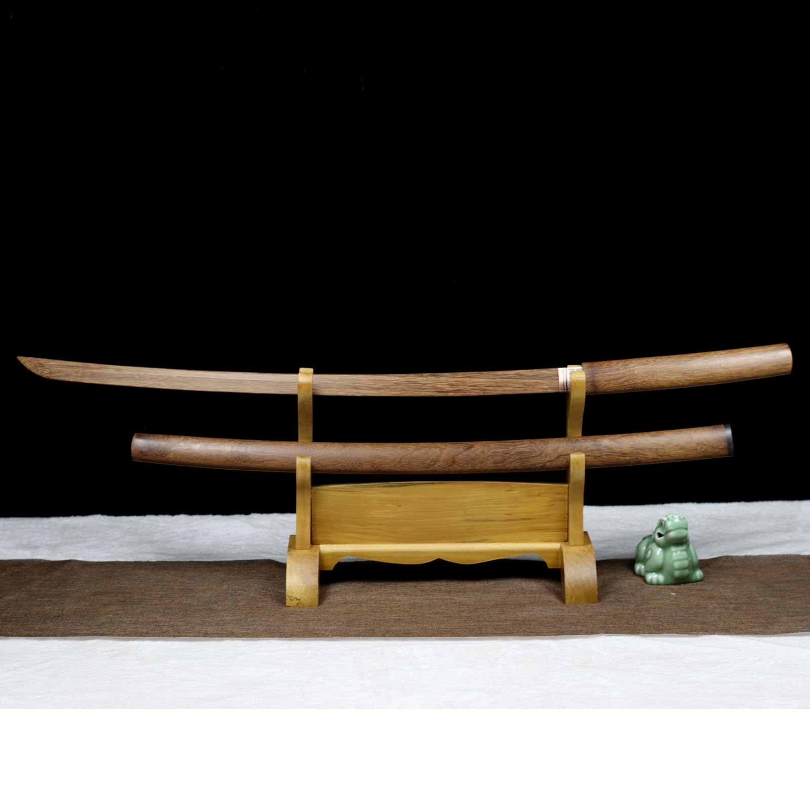TIANTAO Hölzernes Katana (mit Scheide),101cm kurzes handgefertigtes Schwert,für Rollenspiele,Sammeln,Heimvorführung,Kendo Praxis
