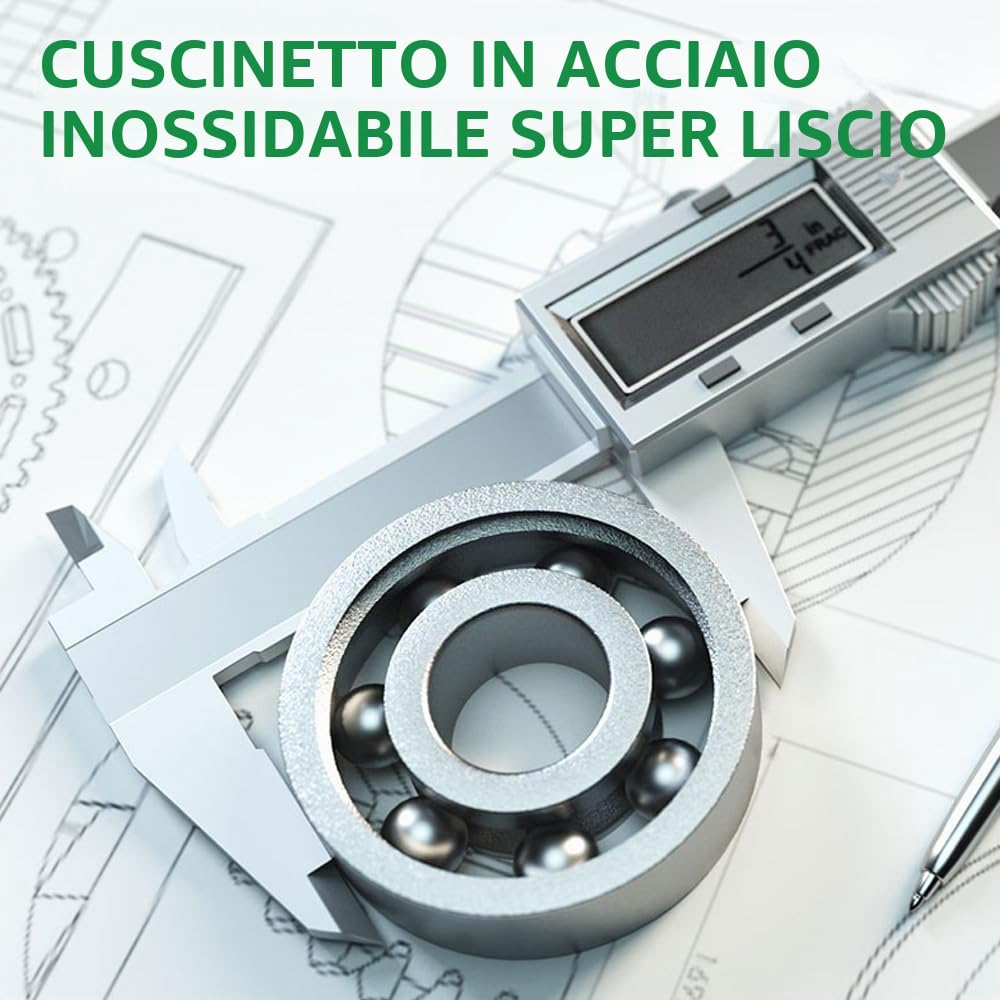 Mulinello da pesca Baitcasting,Sistema frenante magnetico per la pesca in acqua salata e acqua dolce, Mulinelli Baitcaster con cuscinetti a sfera in acciaio inox 18+1BB, disponibile in 7.1: 1