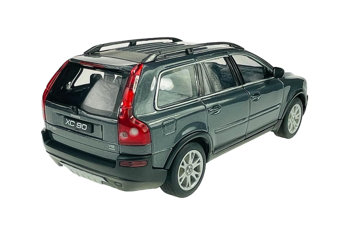 Modello Auto Compatibile con Volvo XC90 Grigio SUV 1° generazione 2002-2015 1/24 1:24 Metallo Modello Auto Il Cast Nuovo in Scatola 22460