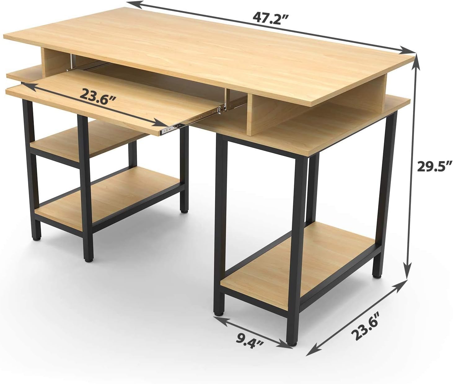 Mecor Computer Desk Study Writing Table for Home Office