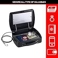Vista 3 de Master Lock caja fuerte digital portable con cable