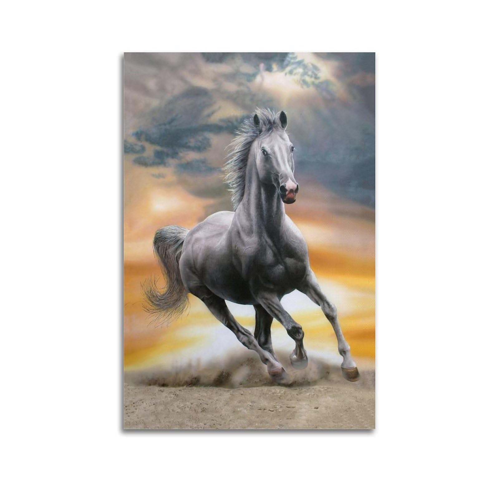Poster chevaux de la puissance sauvage Spirited Stallion grand format - 6