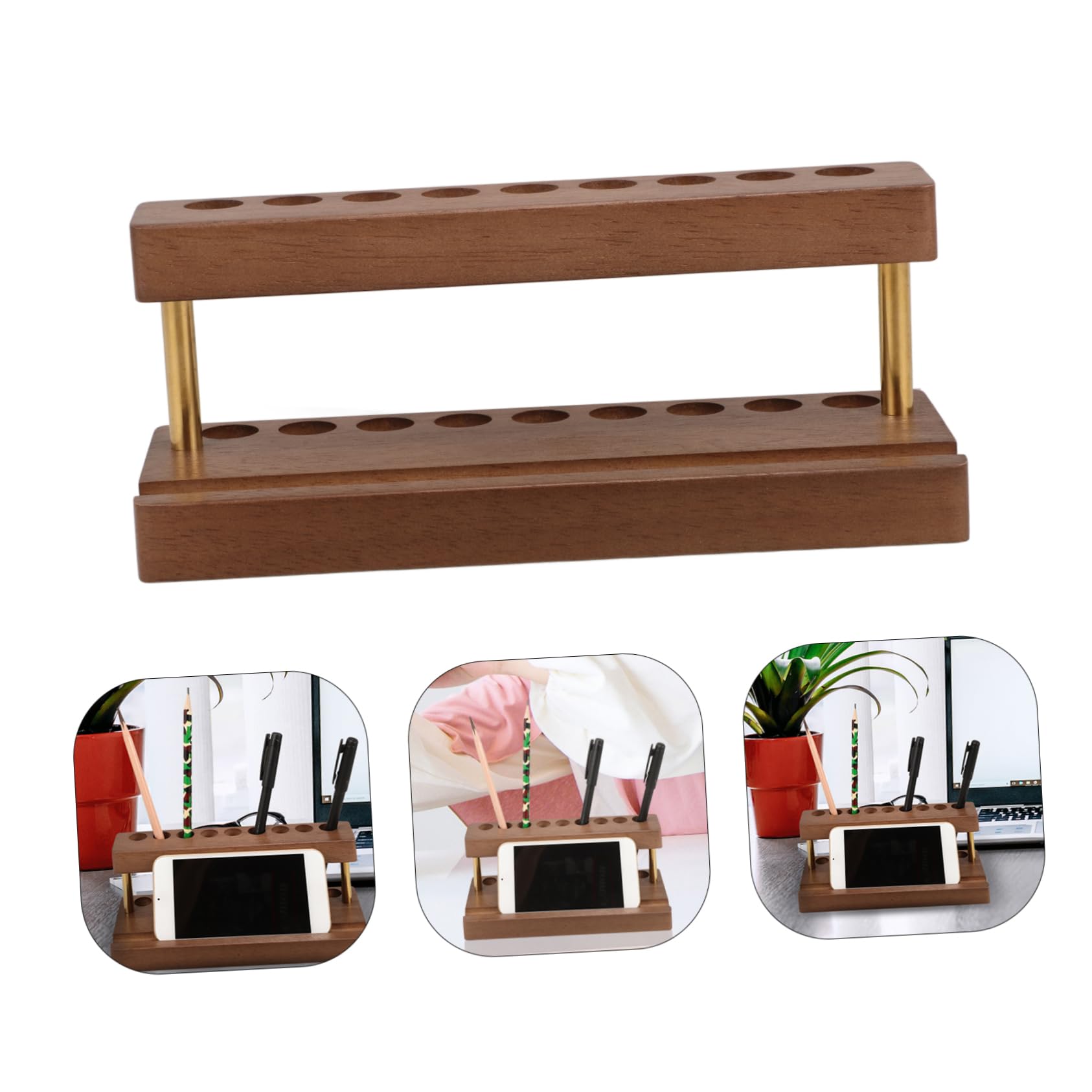 2stücke Praktischer Stift-Organizer Mit Pinselhalter Für Kreative Kunst Und Malutensilien Eleganter Tischständer Für Bleistifte Pinsel Und Farben Für Büro Und Atelier