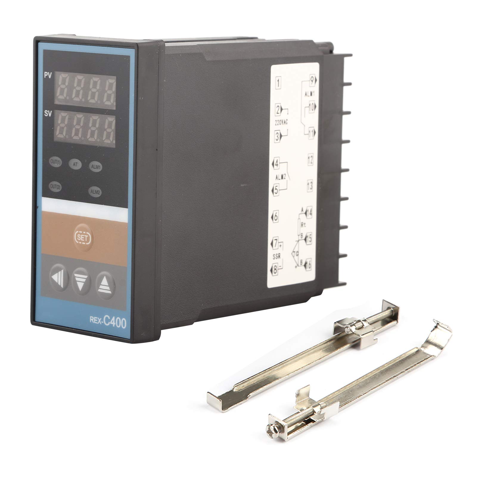 Temperature Controller, SSR Output Temperature Controller Digital Temperature Controller Thermostat Outlet with Alarm Function for Refrigeration