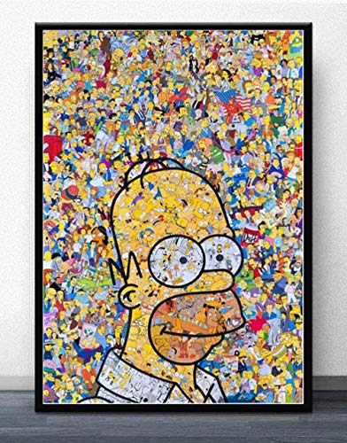 IGHSNZUH Puzzle Jigsaws Toys Puzzles Anime Simpsons 1000 Pieces Wooden Jigsaw Puzzle for Educational Games for Children Adults Puzzles
