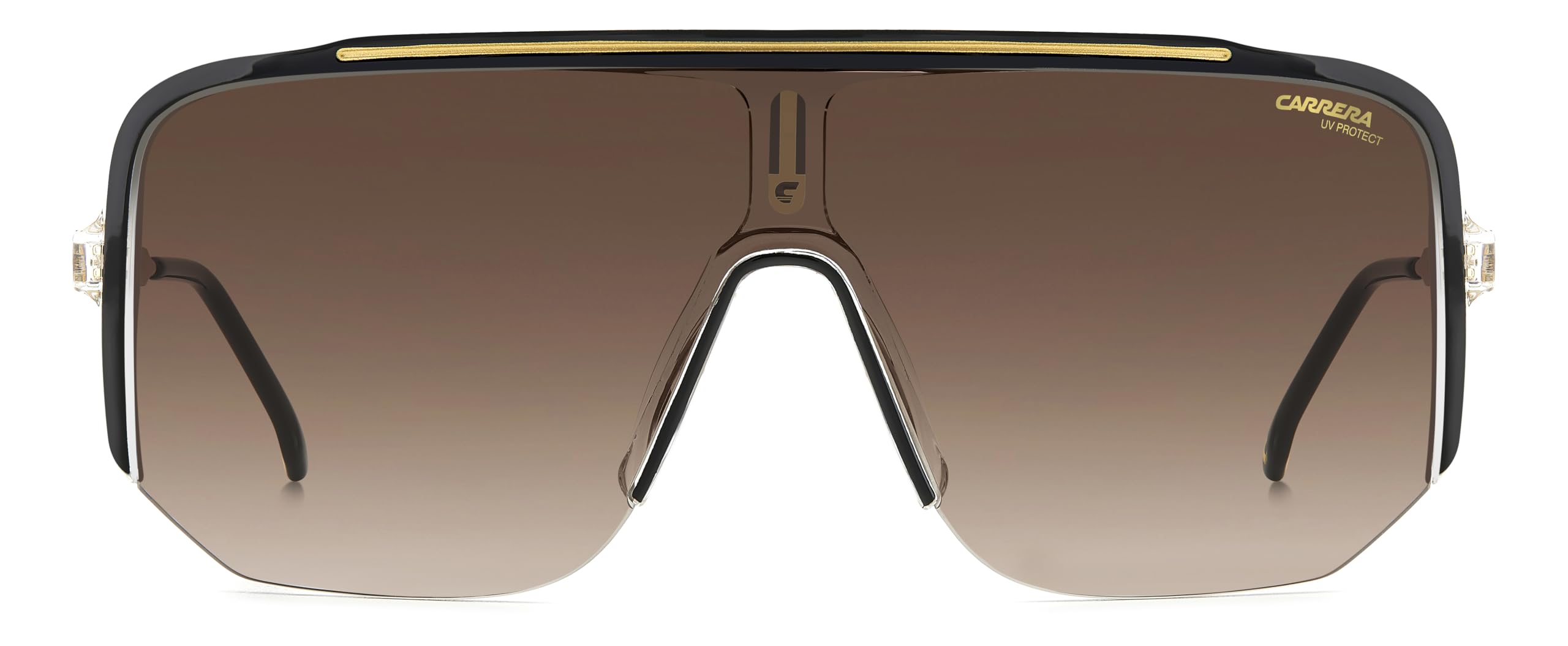 Carrera CARRERA 1060/S Okulary Przeciwsłoneczne Black Gold/Brown Shaded 99/1/140 unisex