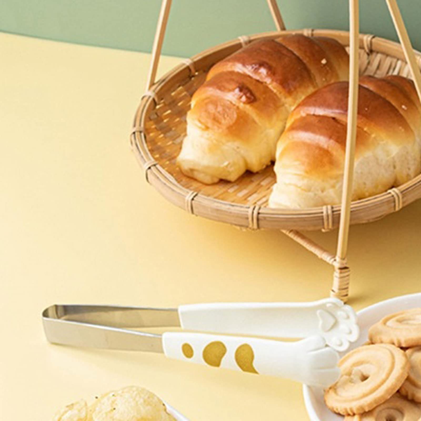 Pinze per Cibo con Artiglio di Gatto, pinze per Cibo Carine, pinze per Barbecue in Acciaio Inox, pinze per Ghiaccio, Gadget da Cucina