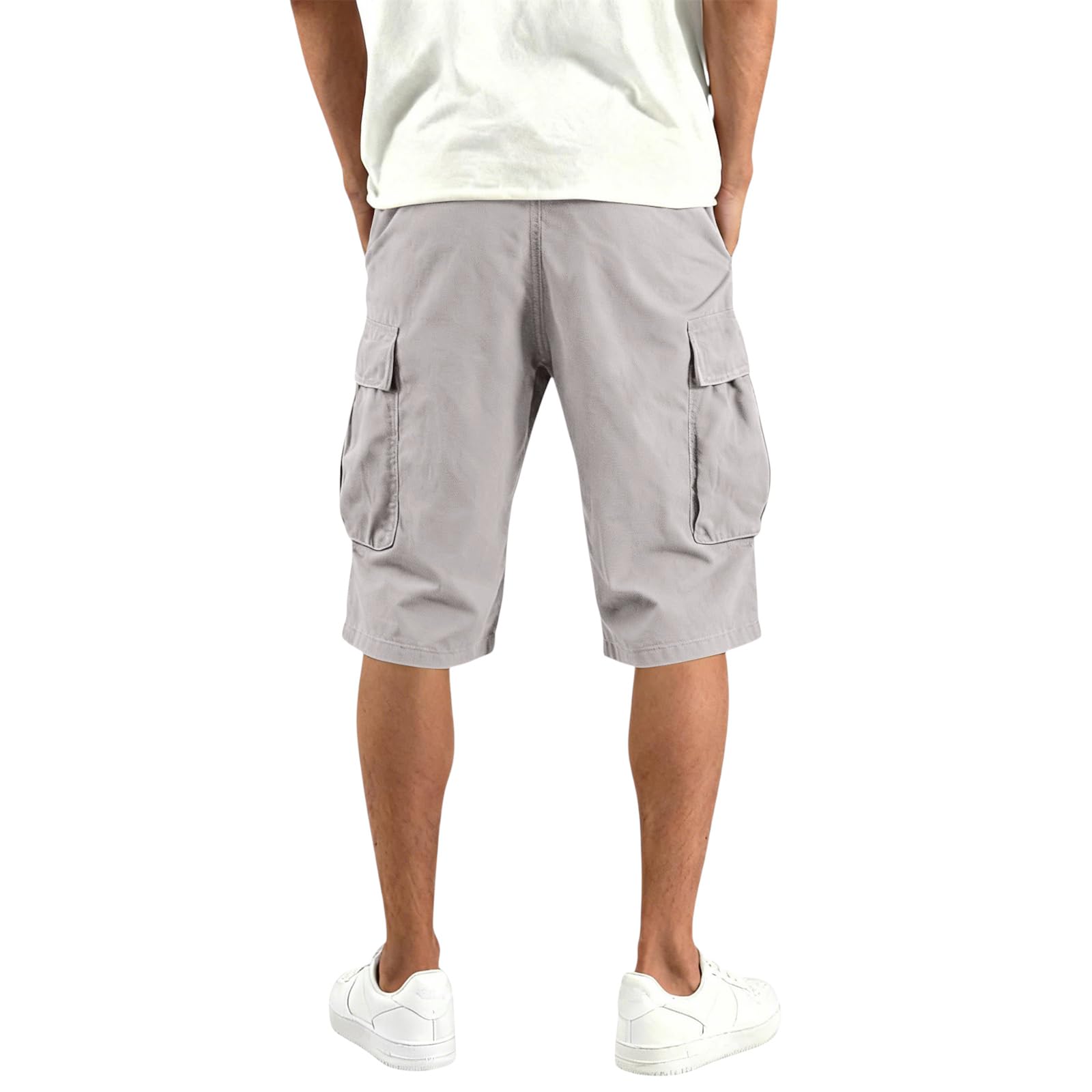 3er Pack Cargo Shorts Herren Sommer Kurze Hosen Herren Kurz Stretch Cargohose Baggy Arbeitshorts Männer Casual Chino Wanderhose Outdoor Sweatshorts Oversized Freizeitshorts mit Taschen
