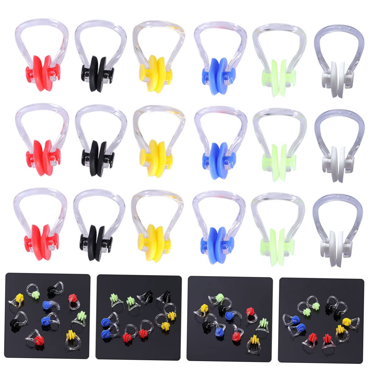 ibasenice Clip Nasal Moldeable para Natación Resistente Al Agua para Gafas De Piscina para Adultos con Clip Protector Nasal De Sílice