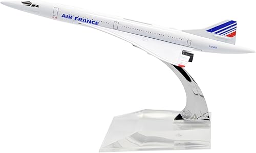 TANG DYNASTYTM 1400 63in Concorde Air Francia Metal Avión Modelo Plano avión Juguete Modelo