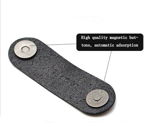 Miniatura 3 de Sujetador de piel para cables, para audífonos (juego de 3), Blanco