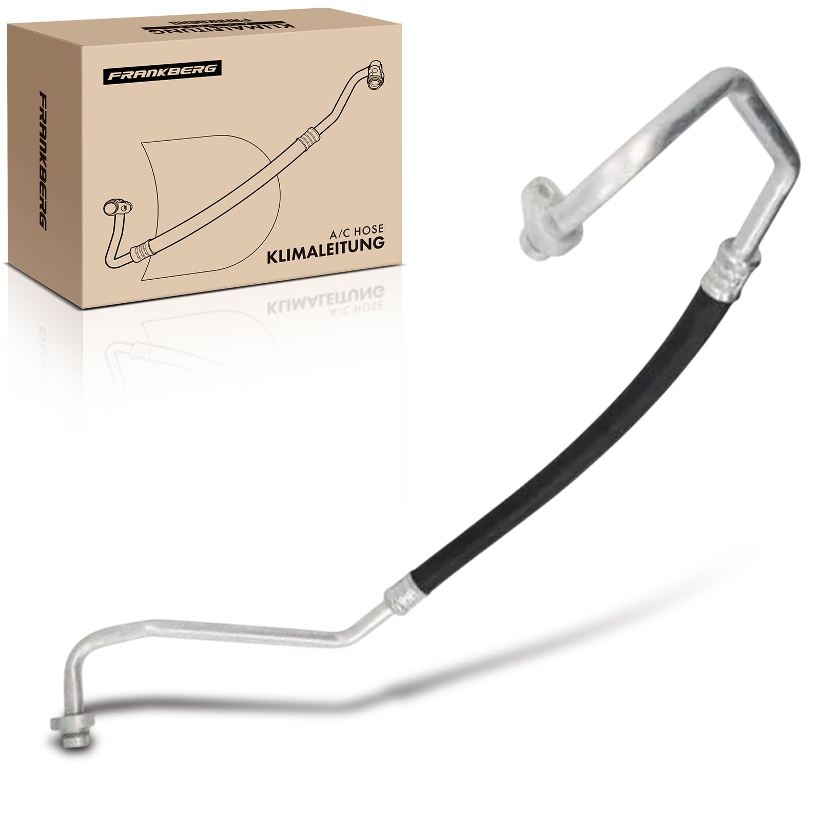 Frankberg Tubería de alta/baja presión aire acondicionado | desde el compresor del aire acondicionado hasta el condensador; 6460JJ; Compatible con: 407 Coupé 6C, C5 III Ruptura RW