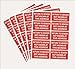 Return to Sender Sticker,1x2 inch 500pcs red Return to Sender Sticker for Shipping