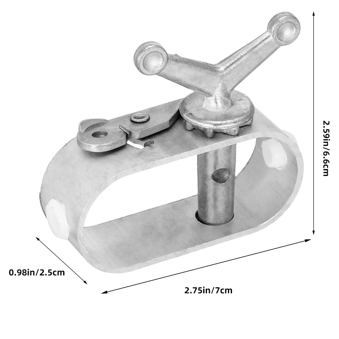 Kisangel Heavy Duty Cable Winch Tightener, Metal Mini Winch Clothesline Tightener Steel Wire Tensioner for Swimming Pool Covers Greenhouses